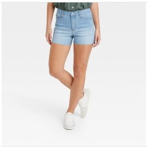 NEW Universal Thread Women's High-Rise Midi Jean Shorts - Blue Size 8/29"W